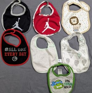 (7) Baby‎ Bibs Jordan Tmnt
